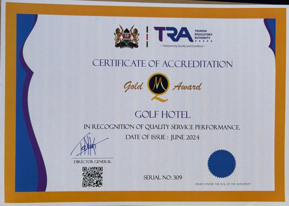Golf Hotel Kakamega Extérieur photo
